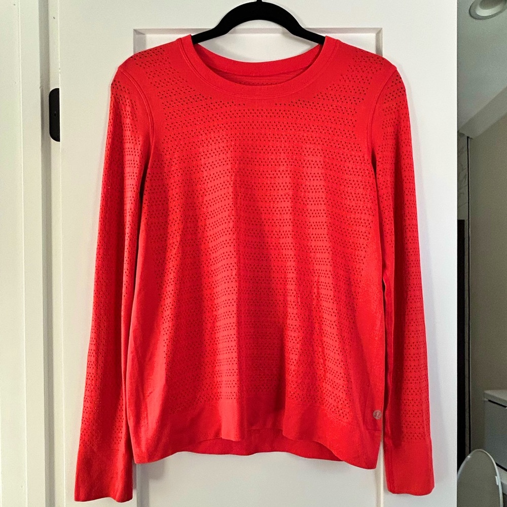 Lululemon Breeze By in Sunrise Orange